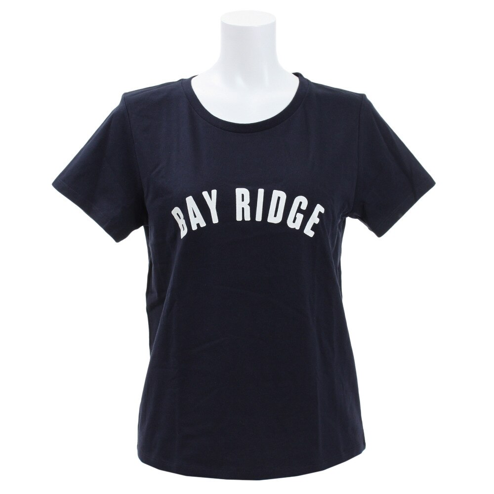  【多少の傷汚れありの為大奉仕】Tシャツ レディース 半袖 プリント ロゴ 872PA9JY6378NVY オンライン価格