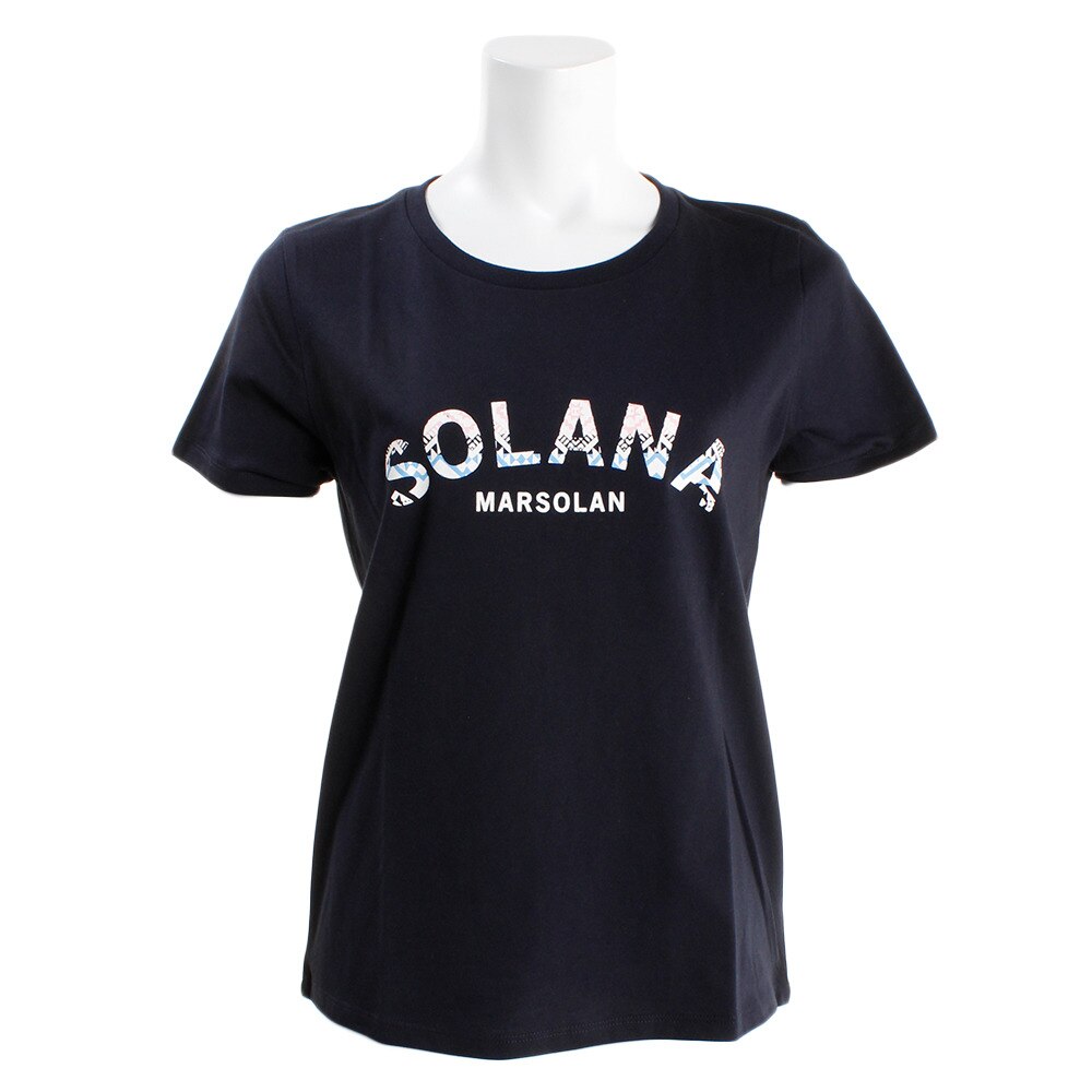  【多少の傷汚れありの為大奉仕】Tシャツ レディース 半袖 プリント ネイティブ 872PA9JY6383NVY オンライン価格