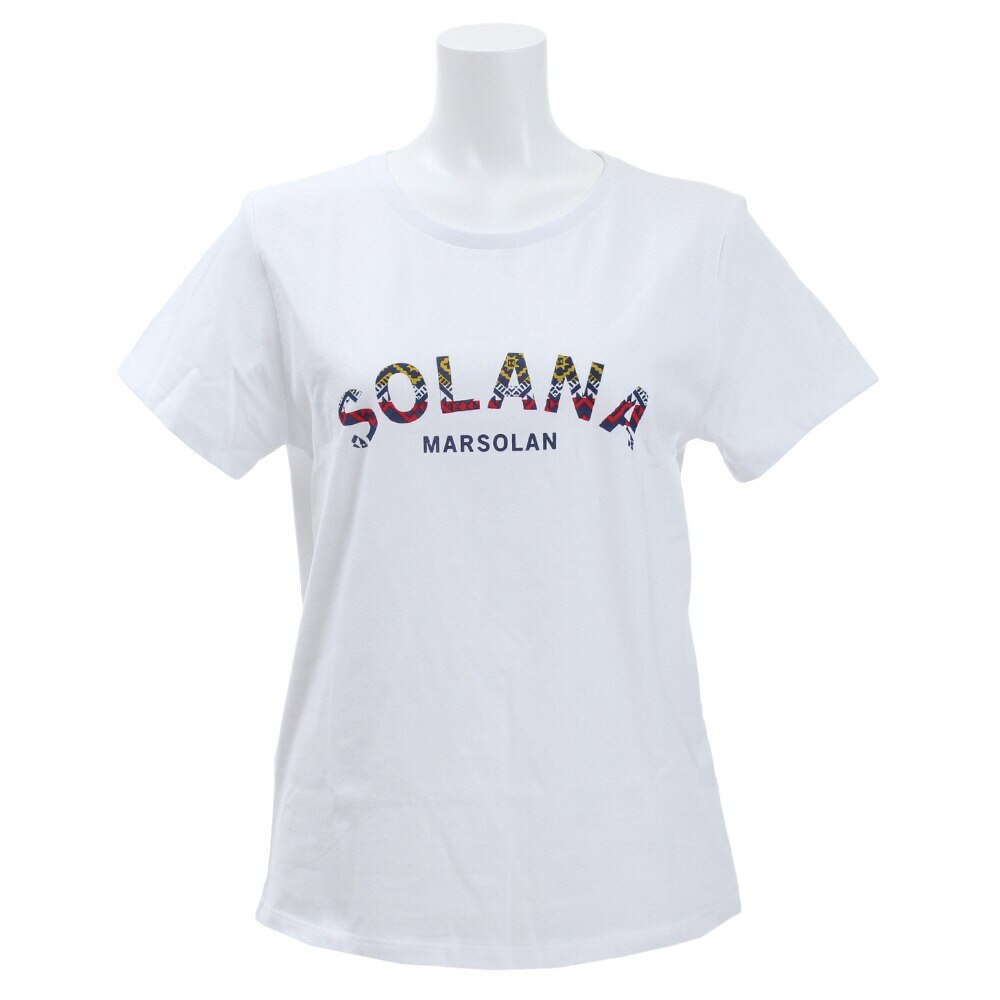  【多少の傷汚れありの為大奉仕】Tシャツ レディース 半袖 プリント ネイティブ 872PA9JY6383WHT オンライン価格