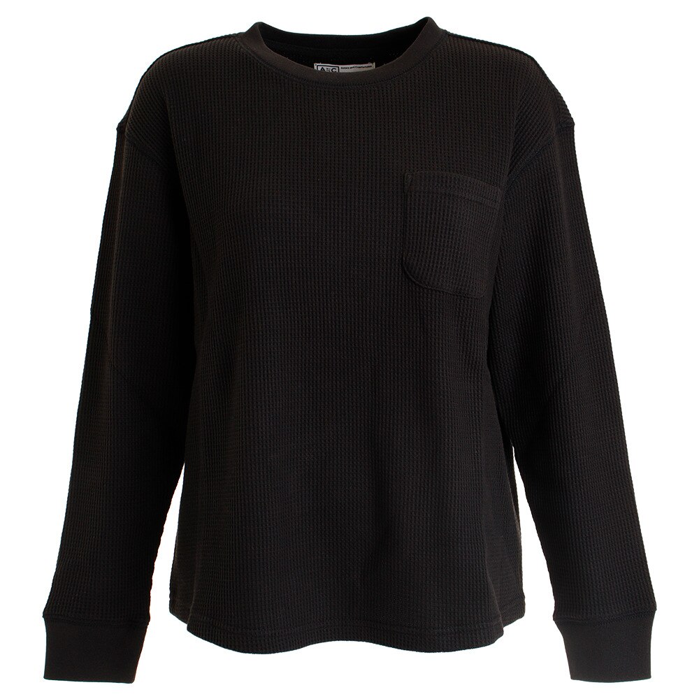  Tシャツ レディース 長袖 ワッフルロング 872PA9BGI8789BLK オンライン価格