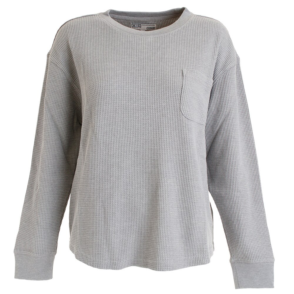  Tシャツ レディース 長袖 ワッフルロング 872PA9BGI8789MGRY オンライン価格