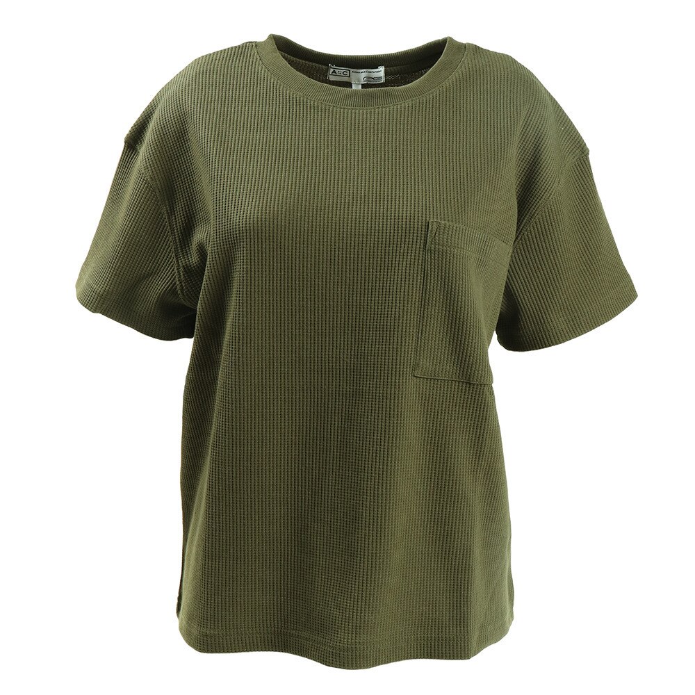  Tシャツ レディース 半袖 ワッフル 872PA0HT3149 KHK