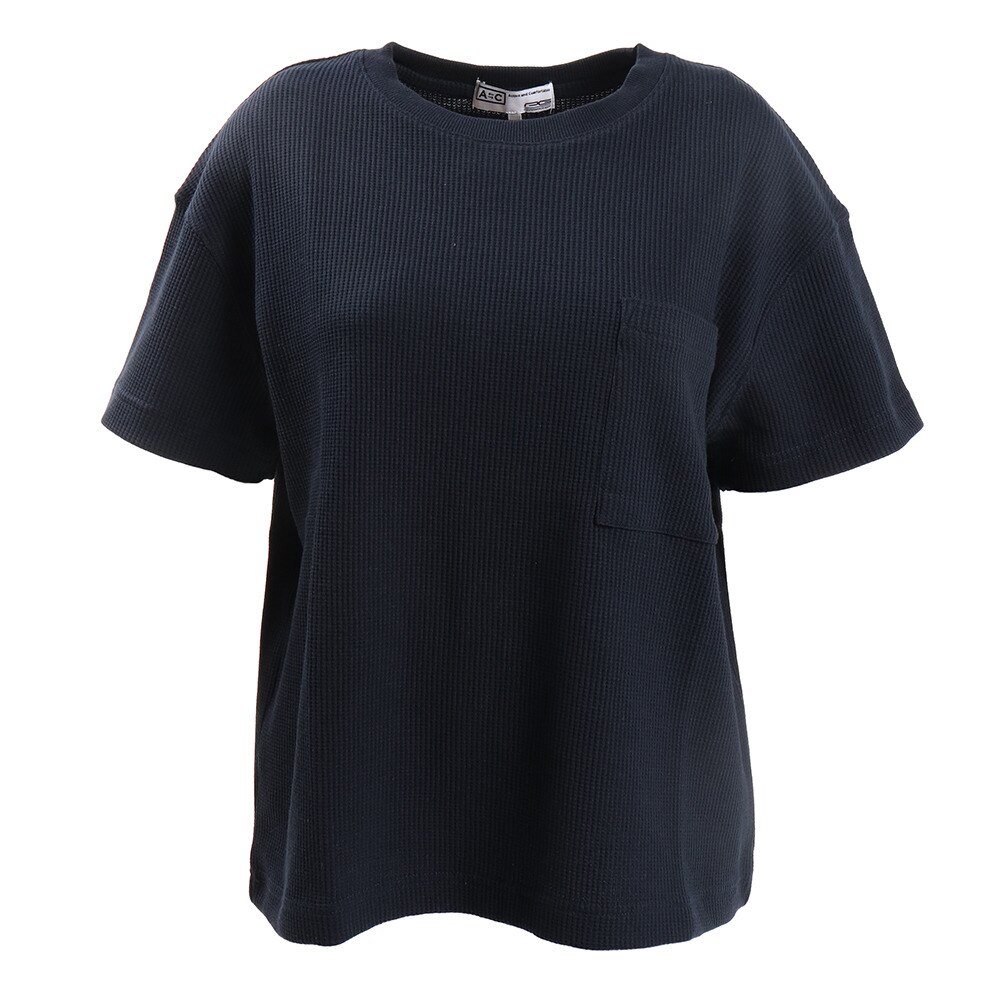  Tシャツ レディース 半袖 ワッフル 872PA0HT3149 NVY