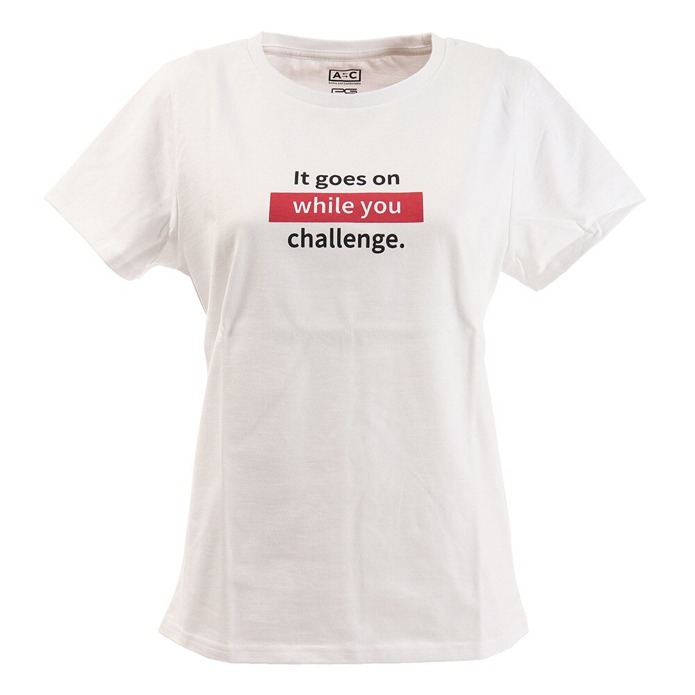  Tシャツ レディース 半袖 プリント 872PA0BGI3157WHT