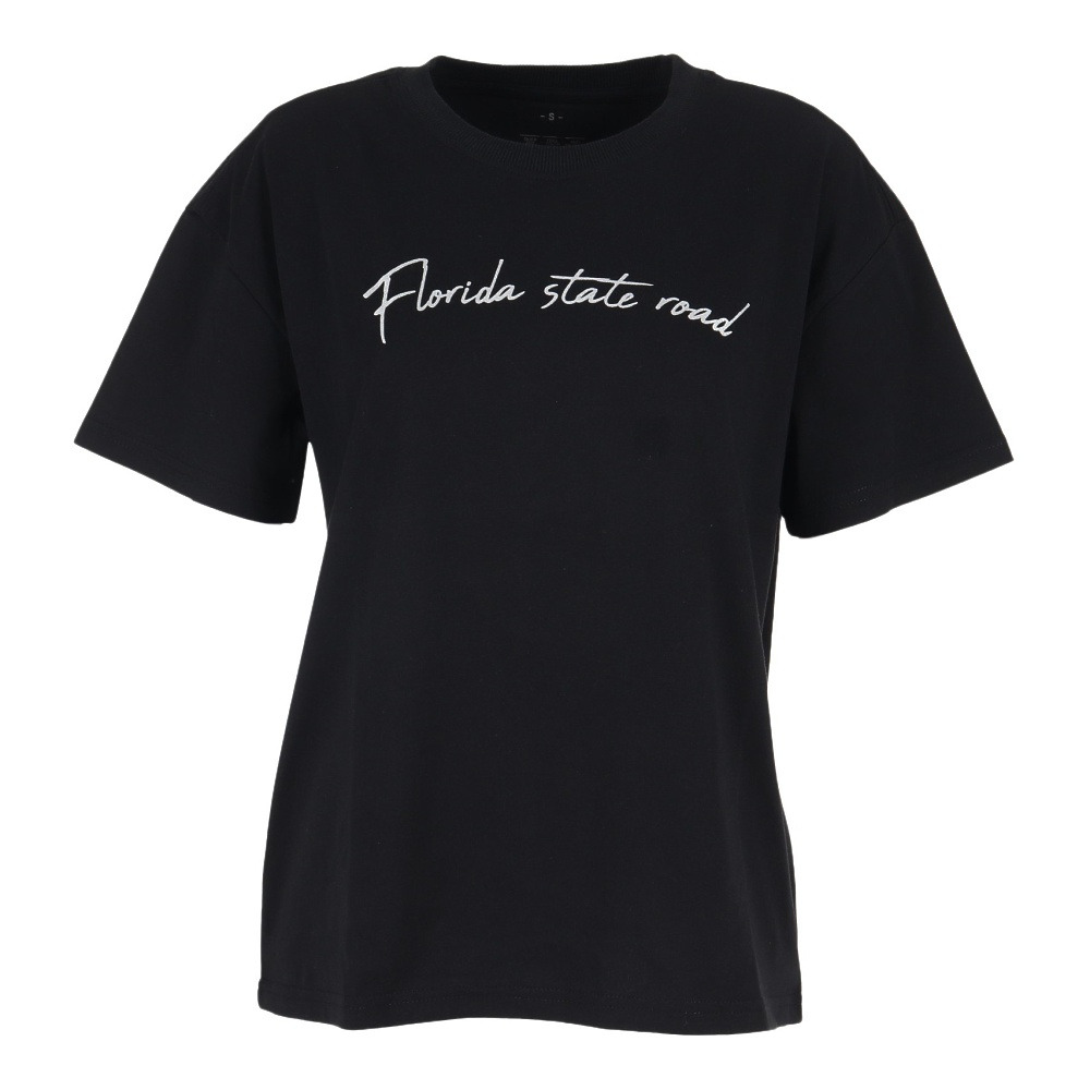  半袖プリントTシャツ 872PA1CD6347BLK