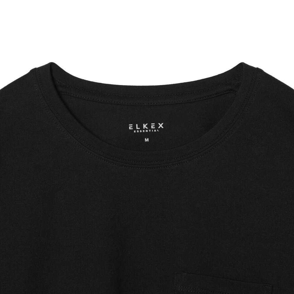 エルケクス（ELKEX）（レディース）ビッグクルーロングTシャツ EKL1FA3083 BLK