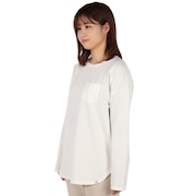 エルケクス（ELKEX）（レディース）ビッグクルーロングTシャツ EKL1FA3083 OWHT