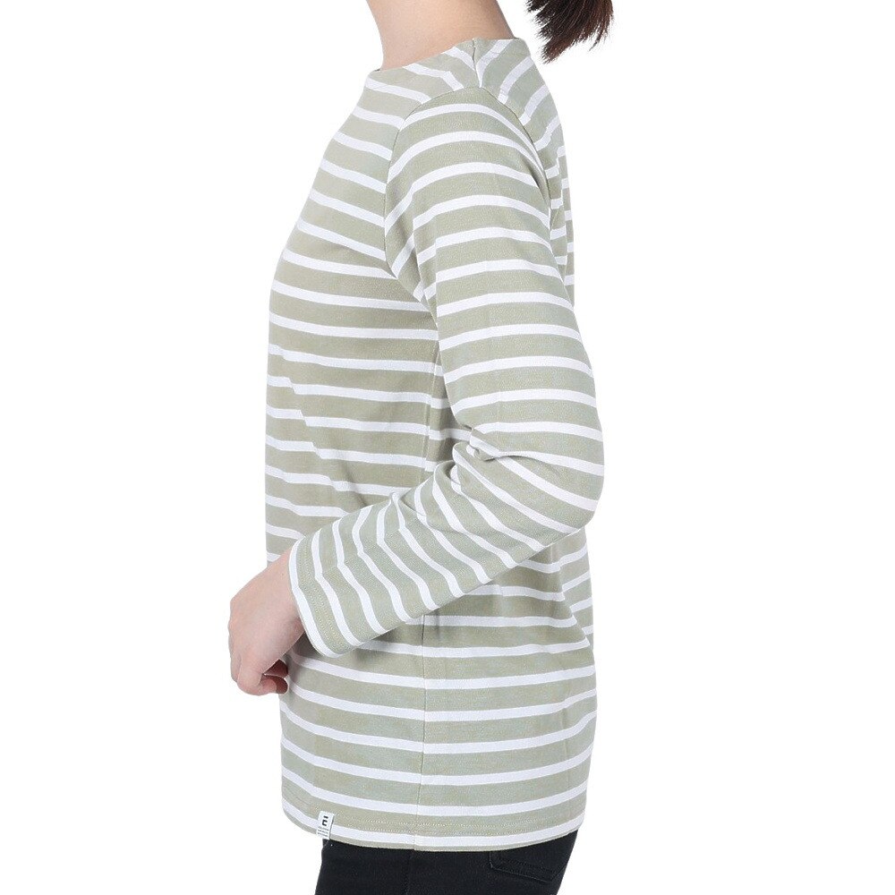エルケクス（ELKEX）（レディース）STAIN-RESISTANT BOARD NECK 長袖Tシャツ EKL2SP4192 GRN