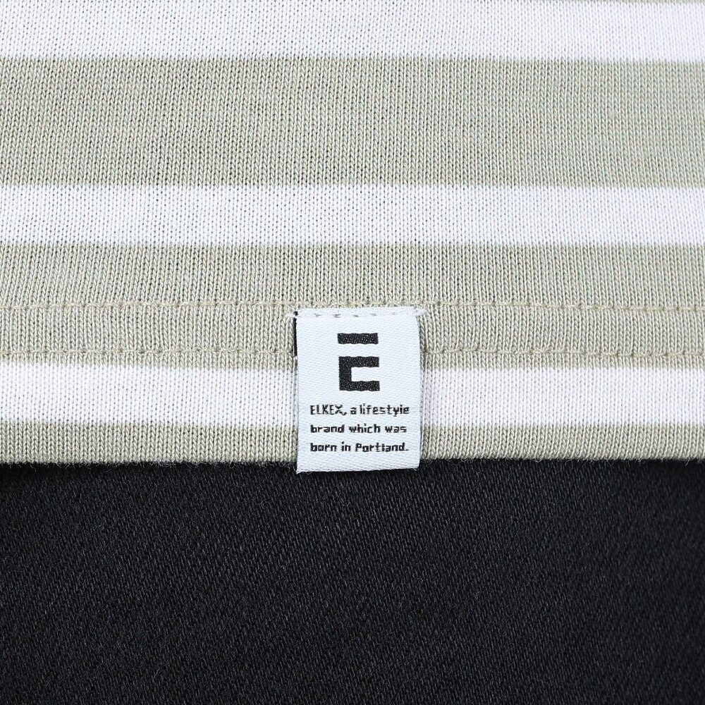 エルケクス（ELKEX）（レディース）STAIN-RESISTANT BOARD NECK 長袖Tシャツ EKL2SP4192 GRN