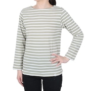 エルケクス(ELKEX)(レディース)STAIN-RESISTANT BOARD NECK 長袖Tシャツ EKL2SP4192