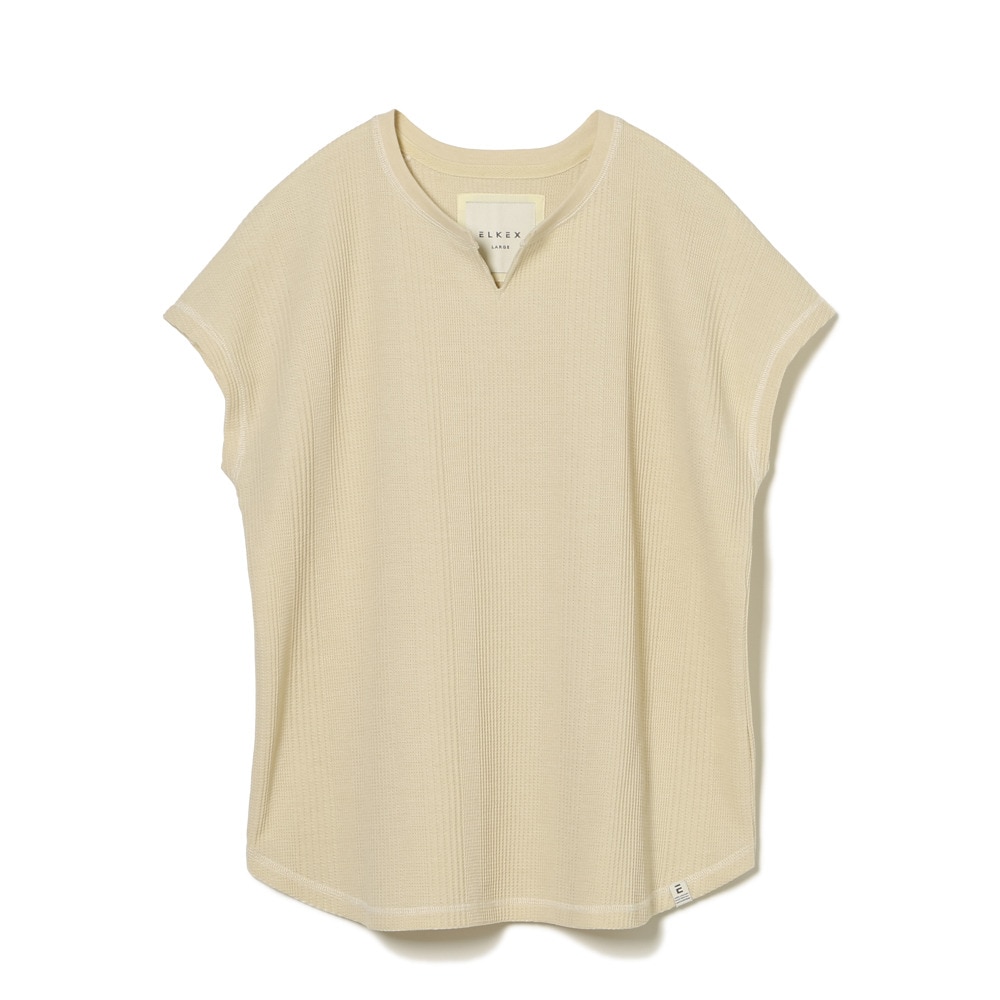エルケクス（ELKEX）（レディース）半袖 ジャガード Tシャツ EKL3S11003 OWHT