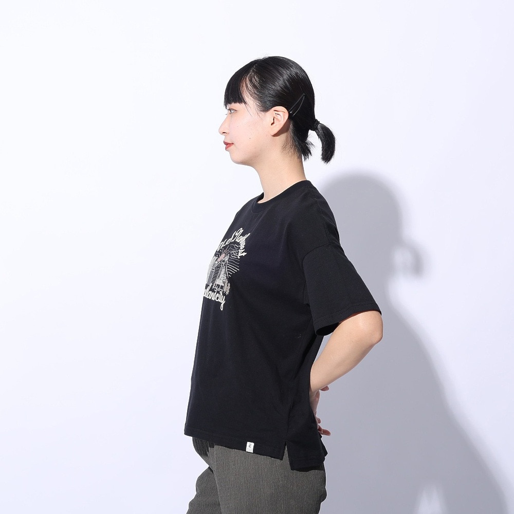 エルケクス（ELKEX）（レディース）EMBROIDEY 半袖Tシャツ EKL4S10018 BLK