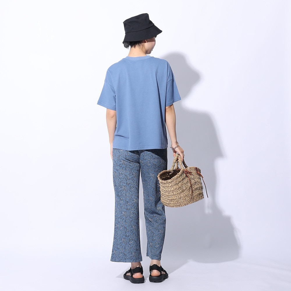 エルケクス（ELKEX）（レディース）F/S WAFFLE BOAT NECK 半袖Tシャツ EKL4S10018 BLU