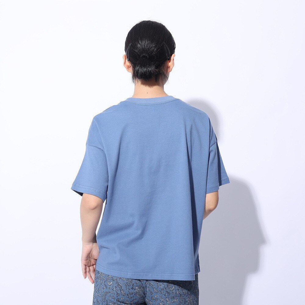 エルケクス（ELKEX）（レディース）F/S WAFFLE BOAT NECK 半袖Tシャツ EKL4S10018 BLU