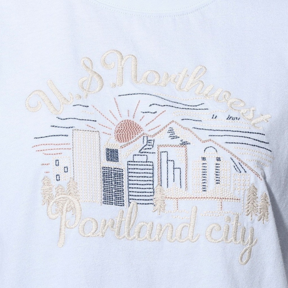 エルケクス（ELKEX）（レディース）F/S WAFFLE BOAT NECK 半袖Tシャツ EKL4S10018 SAX