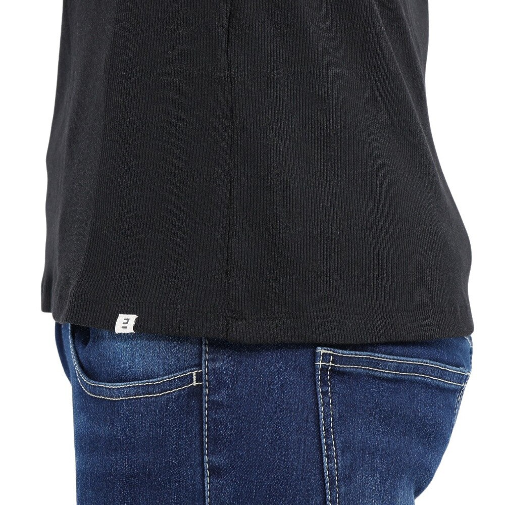 エルケクス（ELKEX）（レディース）長袖 クルーネックシャツ EKL4FA0019 BLK