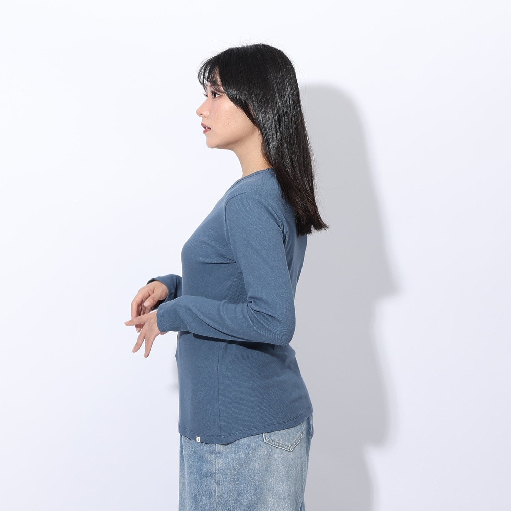 エルケクス（ELKEX）（レディース）長袖 クルーネックシャツ EKL4FA0019 BLU