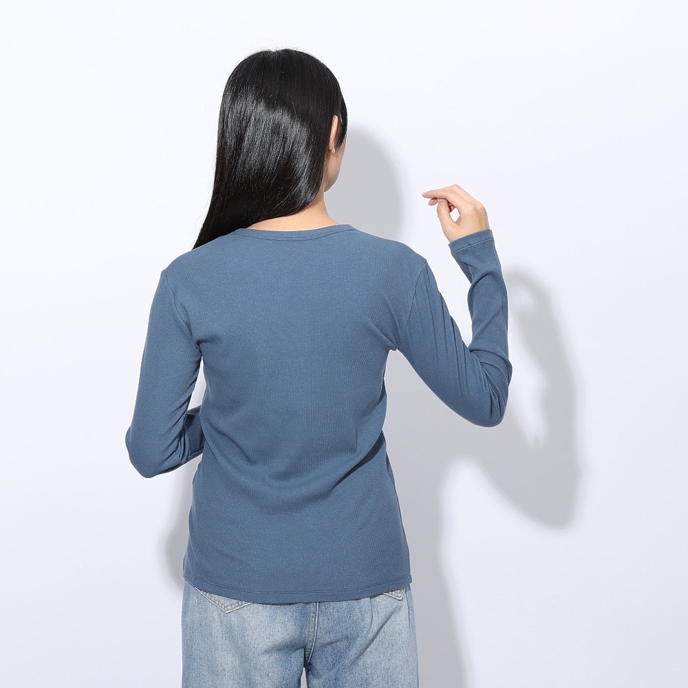 エルケクス（ELKEX）（レディース）長袖 クルーネックシャツ EKL4FA0019 BLU