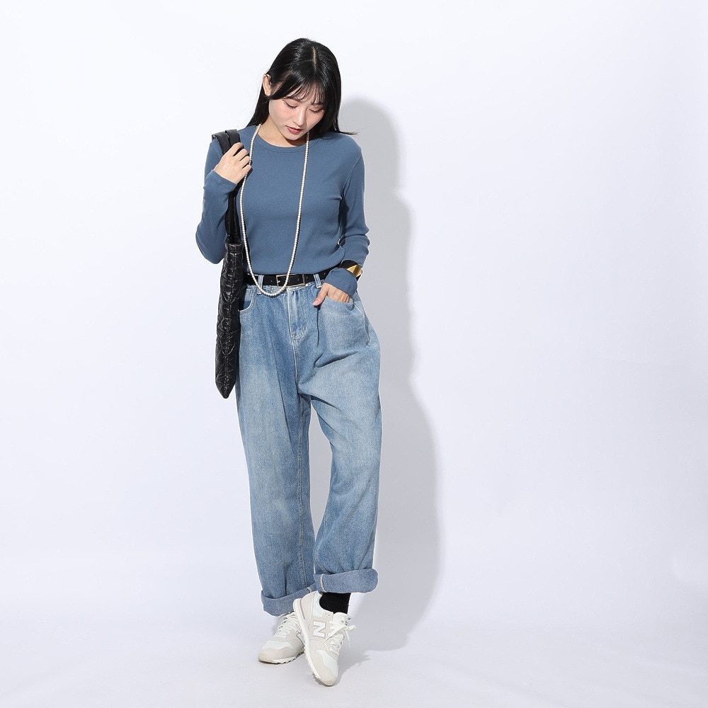 エルケクス（ELKEX）（レディース）長袖 クルーネックシャツ EKL4FA0019 BLU