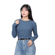 (レディース)長袖 クルーネックシャツ EKL4FA0019 BLU