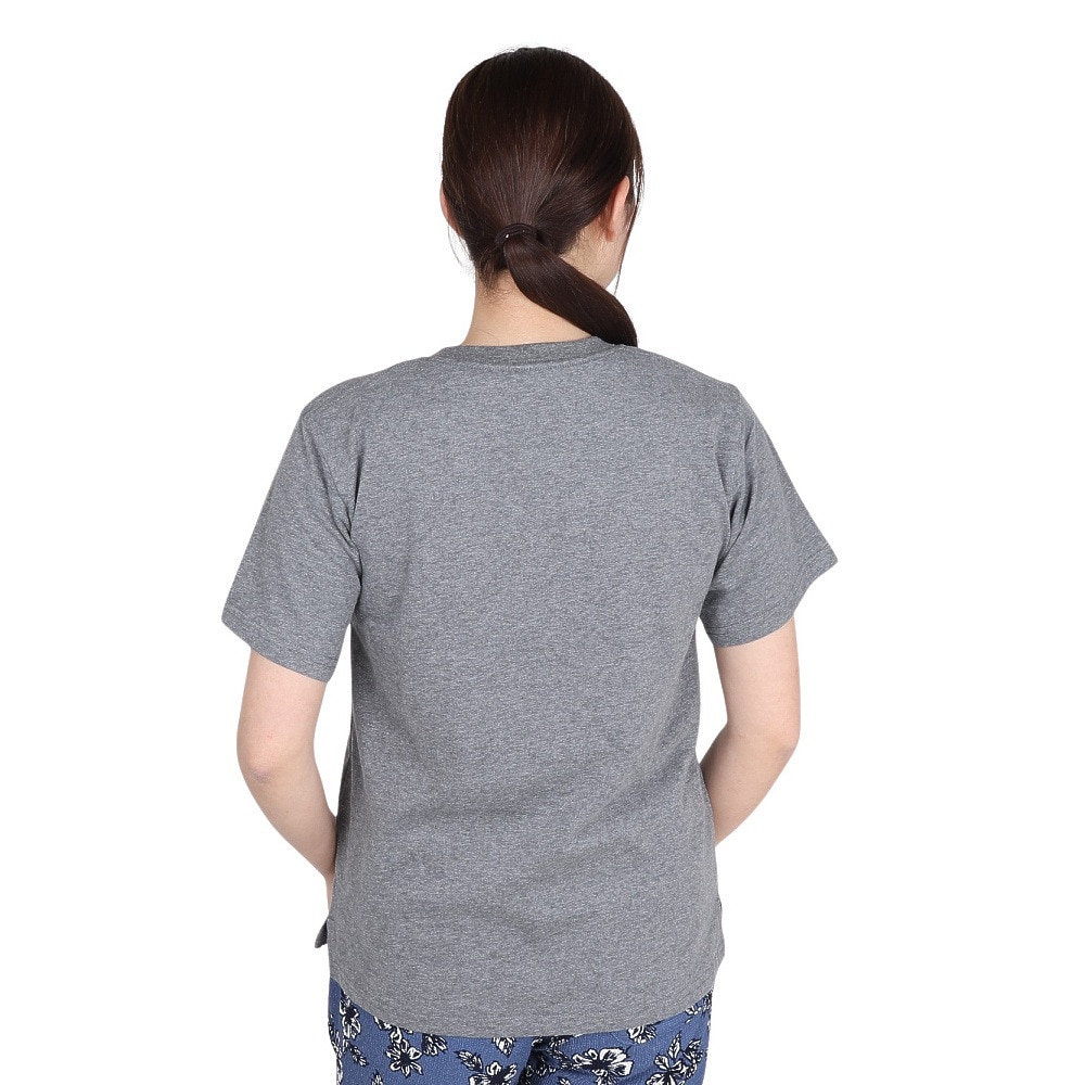 エルケクス（ELKEX）（レディース）半袖Tシャツ EMBROIDERY ワイド EKL5S10041 CGRY