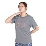 (レディース)半袖Tシャツ EMBROIDERY ワイド EKL5S10041 CGRY