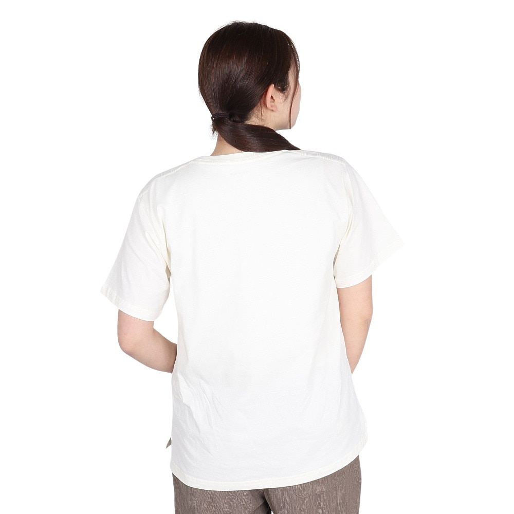 エルケクス（ELKEX）（レディース）半袖Tシャツ EMBROIDERY ワイド EKL5S10041 OWHT