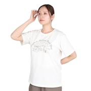 (レディース)半袖Tシャツ EMBROIDERY ワイド EKL5S10041 OWHT