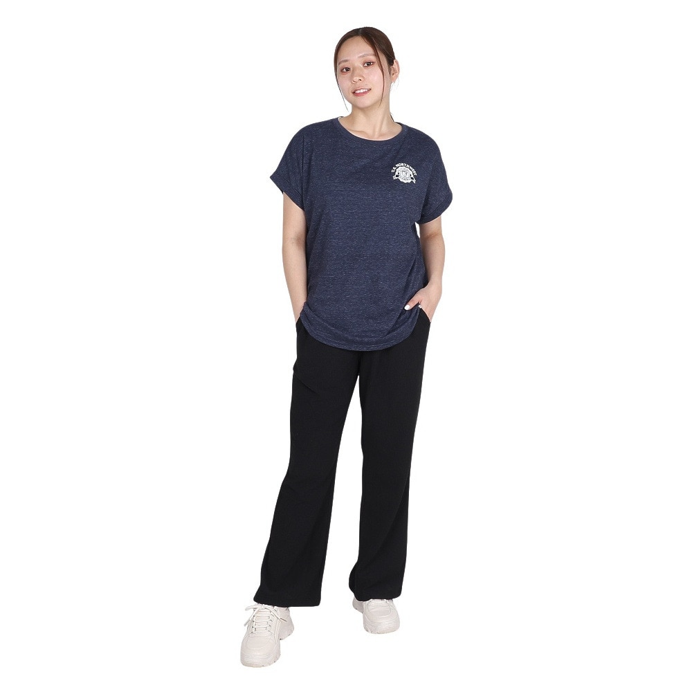 エルケクス（ELKEX）（レディース）半袖Tシャツ エンブレム ROLLUP EKL5S10042 NVY