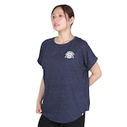 (レディース)半袖Tシャツ エンブレム ROLLUP EKL5S10042 NVY