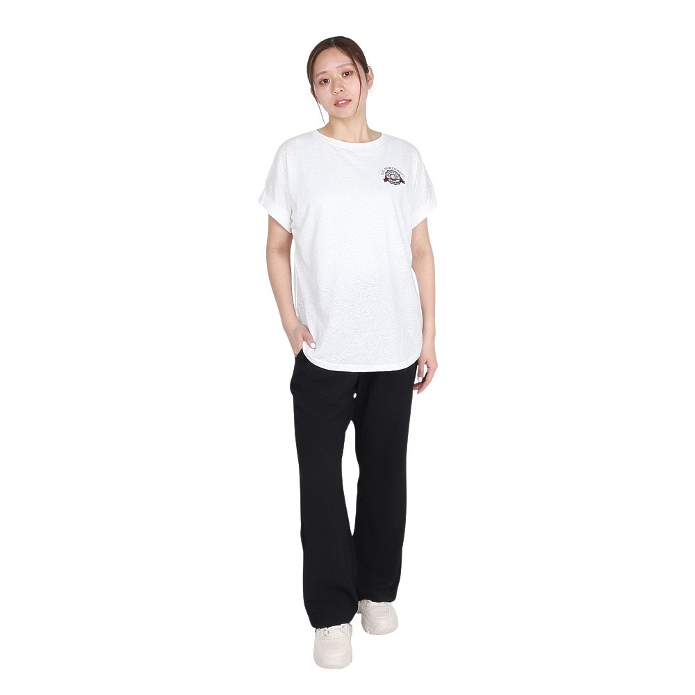 エルケクス（ELKEX）（レディース）半袖Tシャツ エンブレム ROLLUP EKL5S10042 WHT