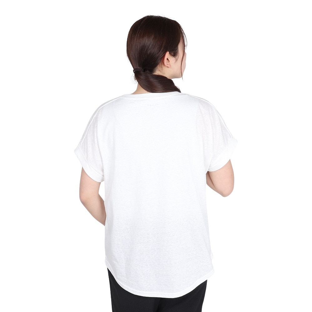 エルケクス（ELKEX）（レディース）半袖Tシャツ エンブレム ROLLUP EKL5S10042 WHT