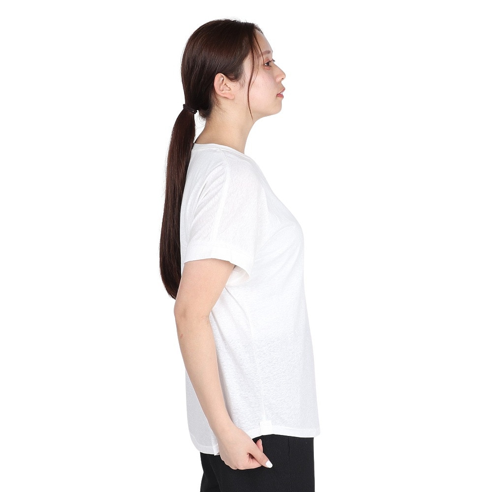 エルケクス（ELKEX）（レディース）半袖Tシャツ エンブレム ROLLUP EKL5S10042 WHT