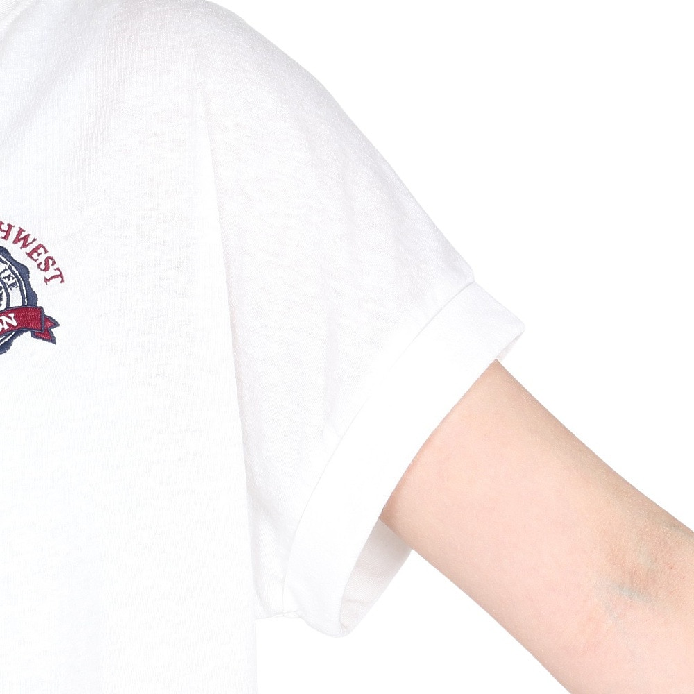 エルケクス（ELKEX）（レディース）半袖Tシャツ エンブレム ROLLUP EKL5S10042 WHT