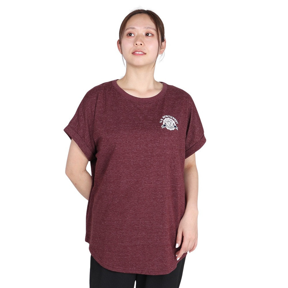 エルケクス（ELKEX）（レディース）半袖Tシャツ エンブレム ROLLUP EKL5S10042 WIN