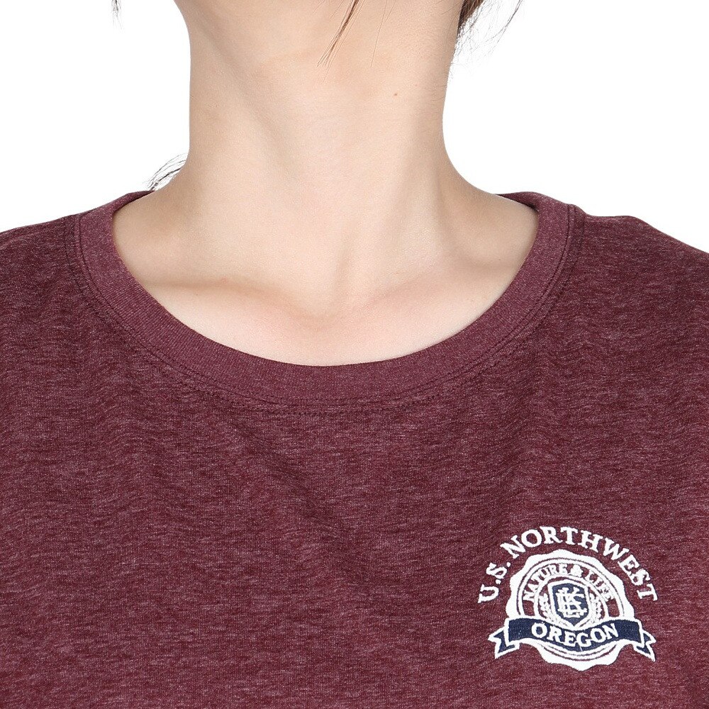 エルケクス（ELKEX）（レディース）半袖Tシャツ エンブレム ROLLUP EKL5S10042 WIN