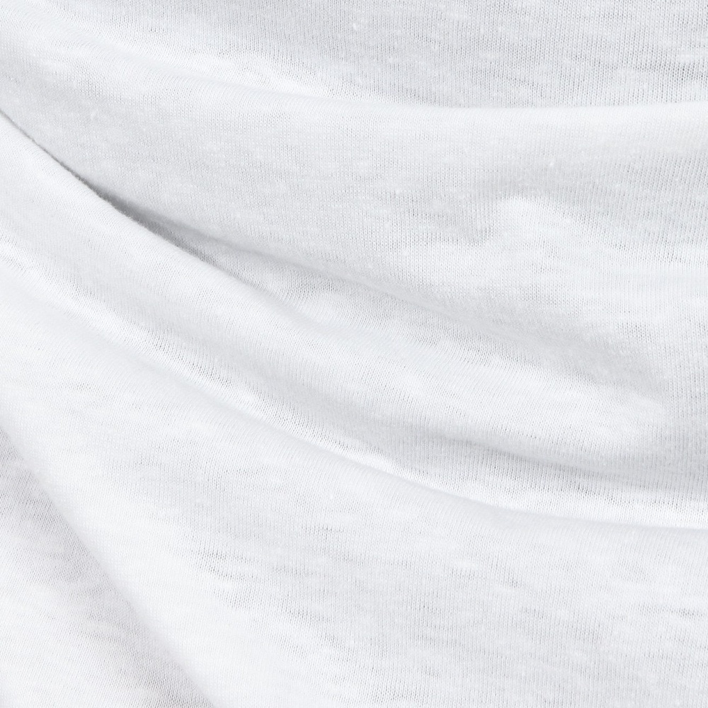 エルケクス（ELKEX）（レディース）半袖 フロッキープリント ワイドTシャツ EKL5S10043 WHT