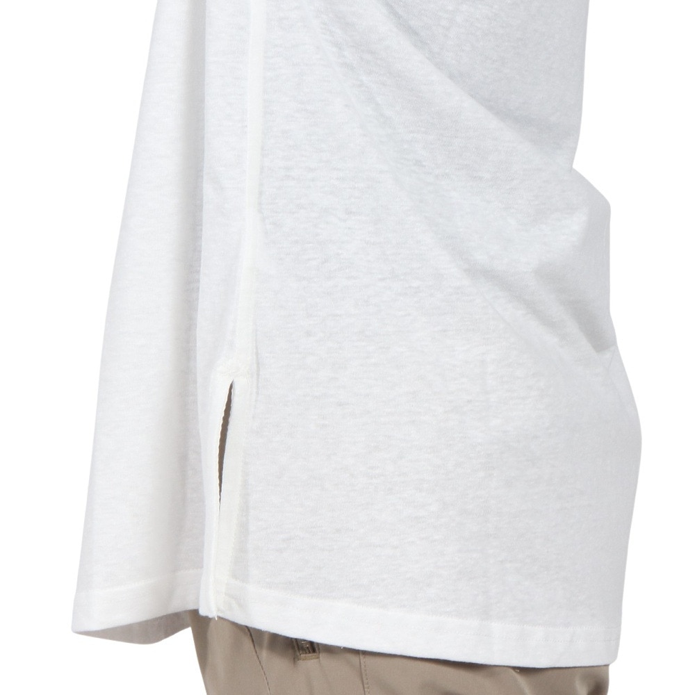 エルケクス（ELKEX）（レディース）半袖 フロッキープリント ワイドTシャツ EKL5S10043 WHT