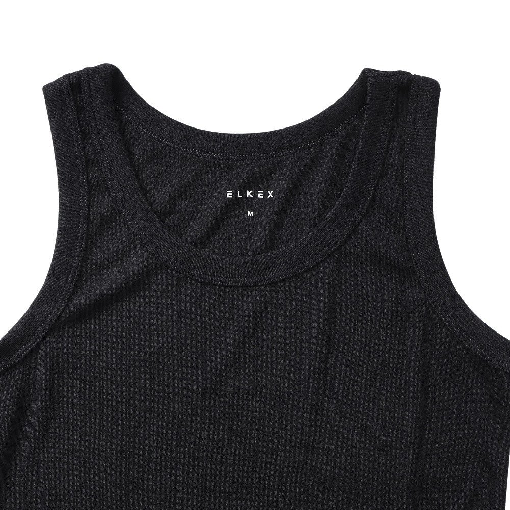 エルケクス（ELKEX）（レディース）リブ タンクトップ EKL6S10009 BLK
