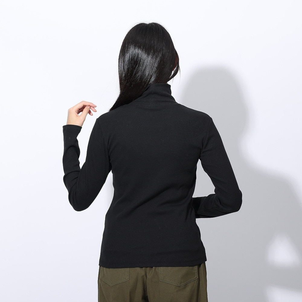 エルケクス（ELKEX）（レディース）長袖 タートルネックTシャツ EKL4FA0020 BLK
