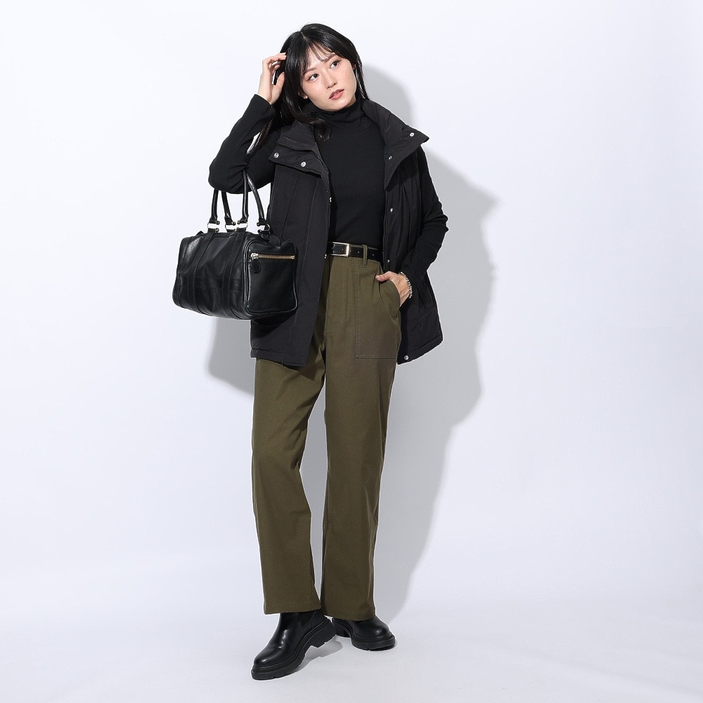 エルケクス（ELKEX）（レディース）長袖 タートルネックTシャツ EKL4FA0020 BLK