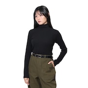 (レディース)長袖 タートルネックTシャツ EKL4FA0020 BLK