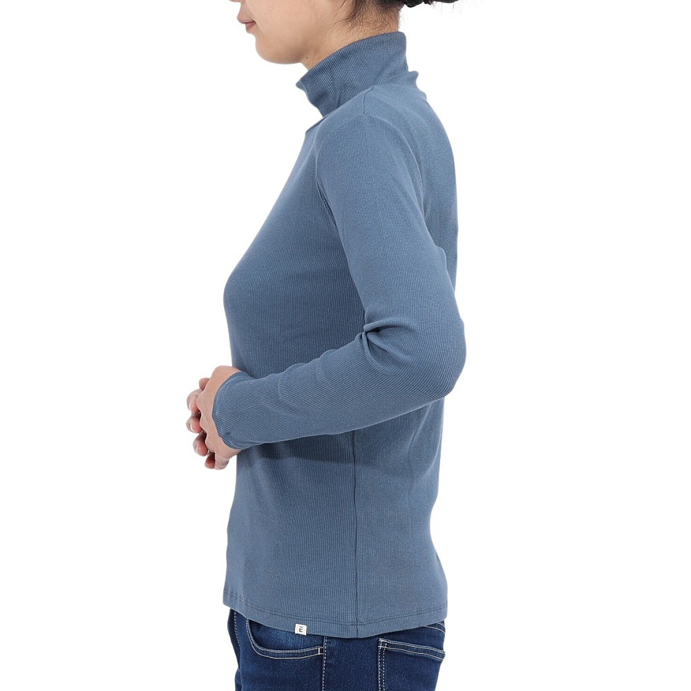 エルケクス（ELKEX）（レディース）長袖 タートルネックTシャツ EKL4FA0020 BLU