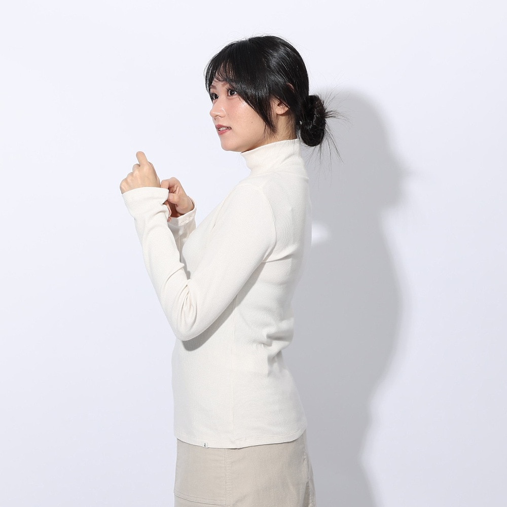 エルケクス（ELKEX）（レディース）長袖 タートルネックTシャツ EKL4FA0020 OWHT