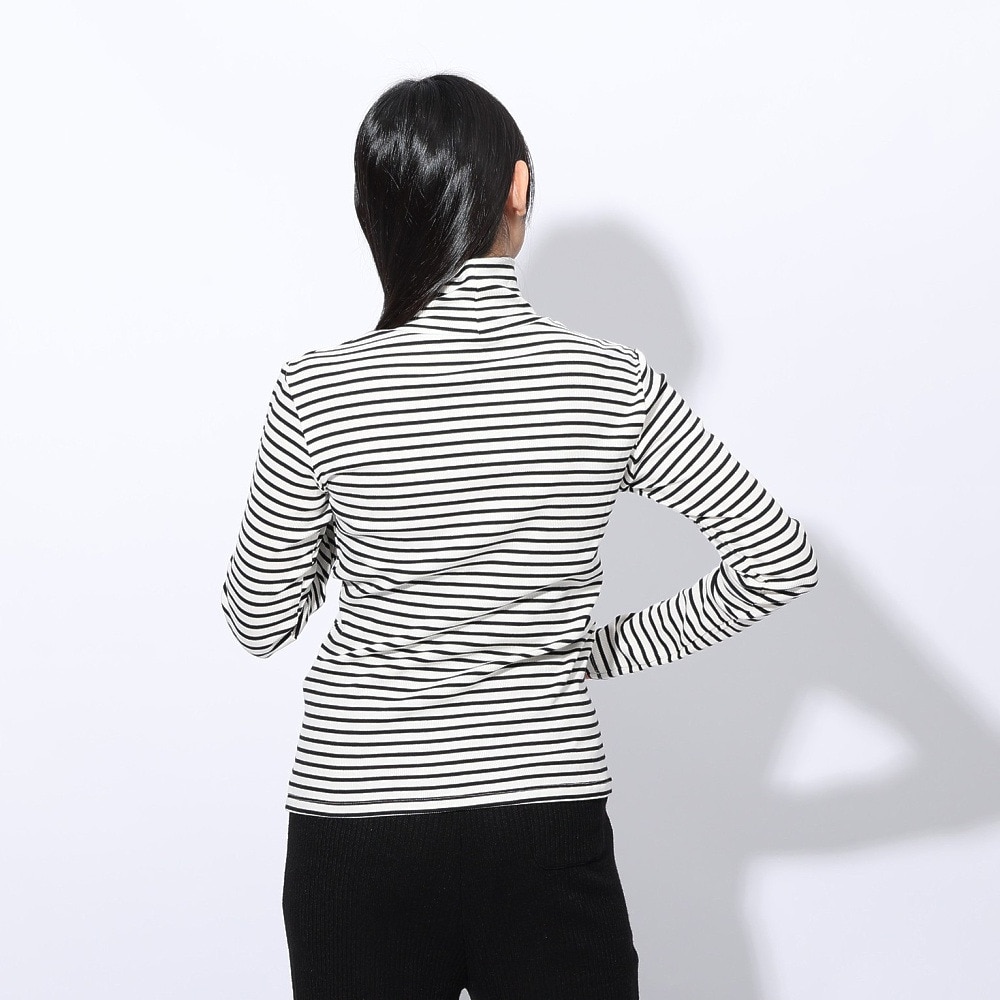 エルケクス（ELKEX）（レディース）長袖 タートルネックTシャツ EKL4FA0020 WHXBL