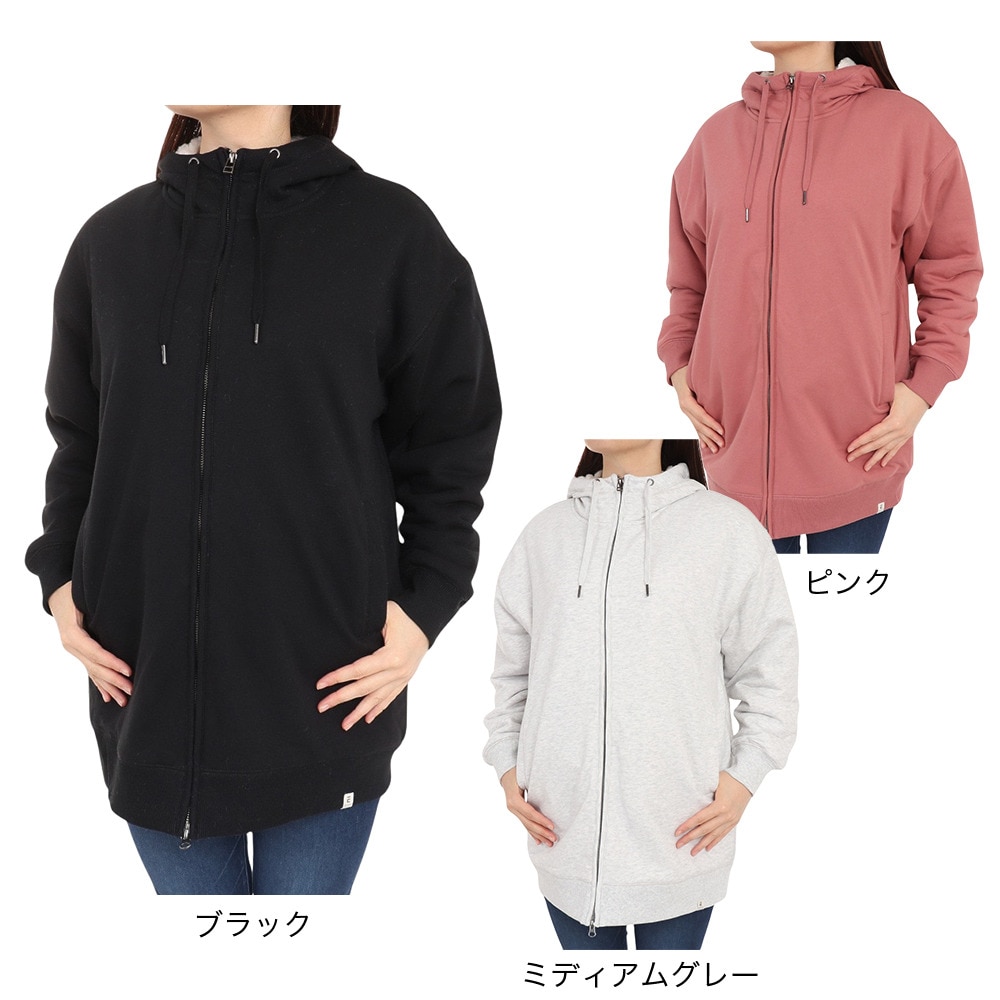 エルケクス（ELKEX）（レディース）スウェットフルジップフーディー EKL3FA0015 PNK
