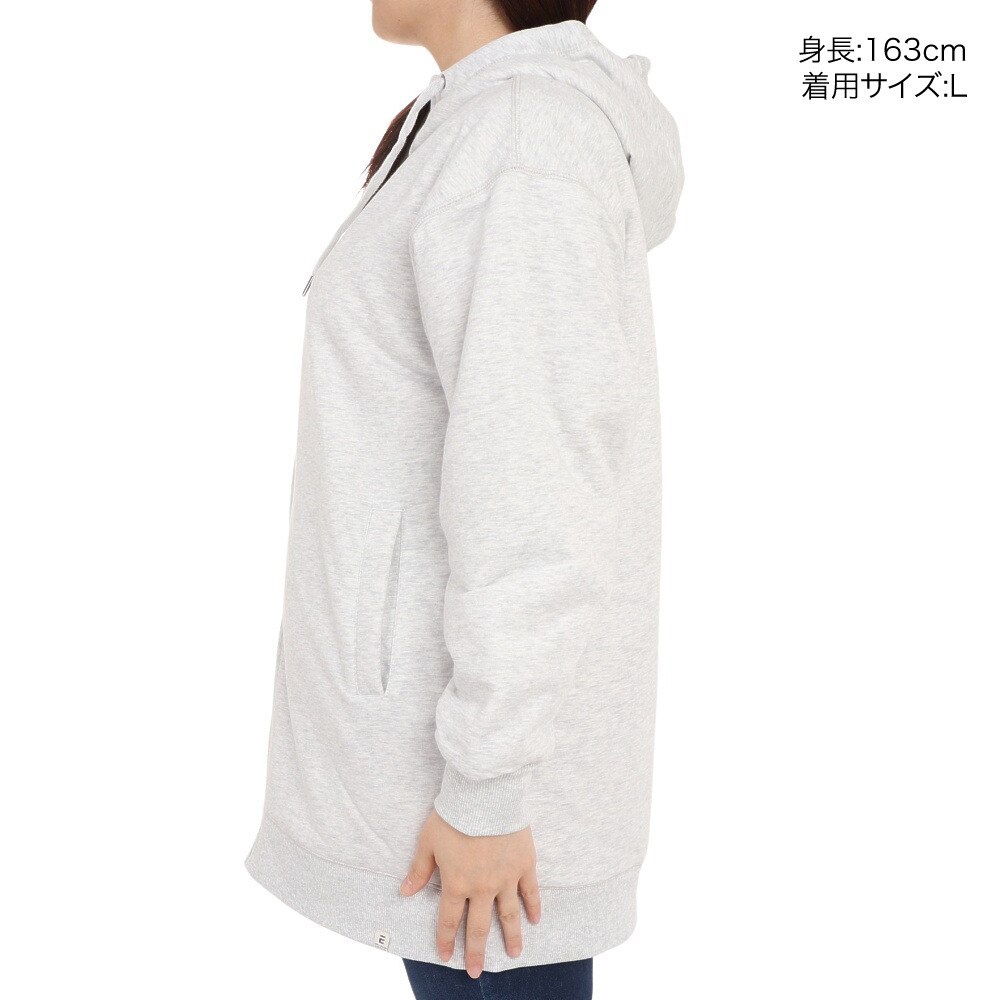 エルケクス（ELKEX）（レディース）スウェットフルジップフーディー EKL3FA0015 MGRY