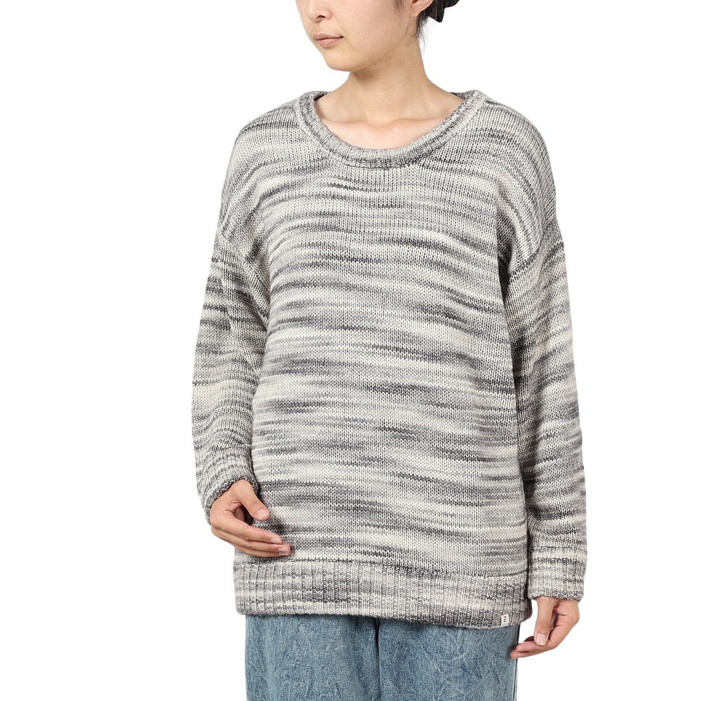エルケクス（ELKEX）（レディース）ニット クルー EKL4FA0022 CGRY