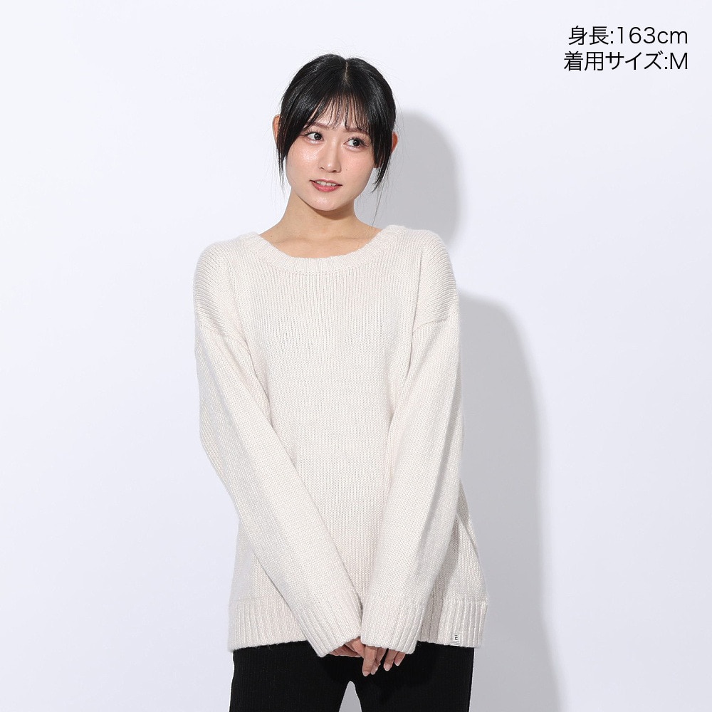 エルケクス（ELKEX）（レディース）ニット クルー EKL4FA0022 OWHT