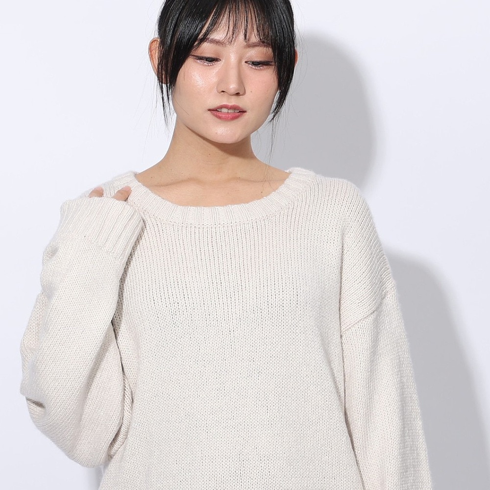 エルケクス（ELKEX）（レディース）ニット クルー EKL4FA0022 OWHT